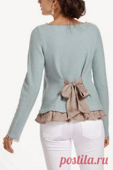 (49) DIY: ideas para ajustar una blusa o un cárdigan que te queda grande way to take in the 80s sweaters i have | Reciclando camisas