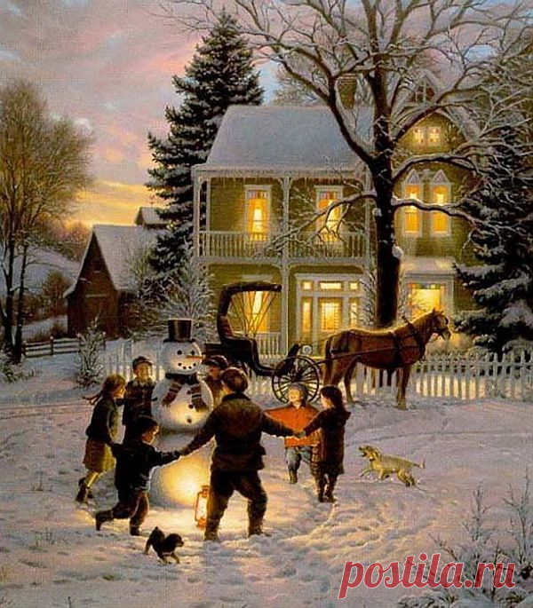 Американский художник Mark Keathle. Зима.