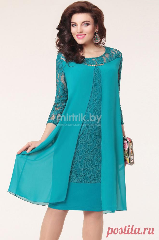 VITTORIA QUEEN 1073/1 Бирюзовый платья официальный сайт | Швейная традиция