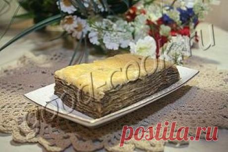 закусочный торт из лаваша с грибами, рецепт приготовления