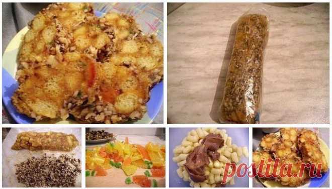 Готовим вкусно: Пирожное из кукурузных палочек