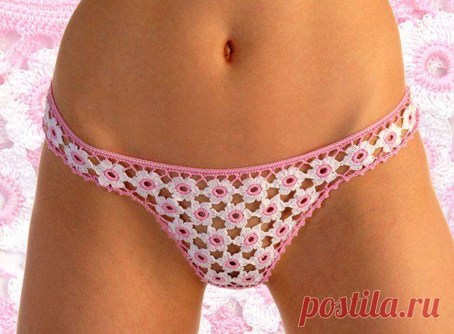ВЯЗАНЫЕ ТРУСИКИ. - Купальники - Вязание крючком -МАСТЕР-КЛАССЫ ПО РУКОДЕЛИЮ- Страна рукоделия