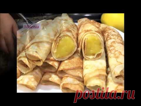 Французские Десертные Блинчики с лимонным кремом
