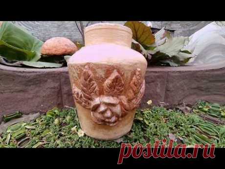 КУВШИНЫ из ЦЕМЕНТА Поделки для сада своими руками