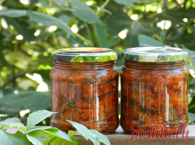 Очень вкусные острые баклажаны по-грузински на зиму | Рецепты домашней кухни | Дзен