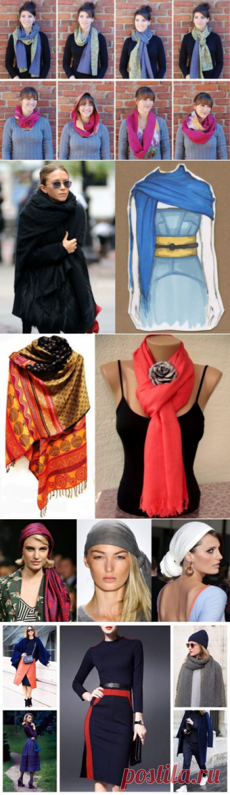 Как носить палантин. Как завязать палантин на шее, на голове