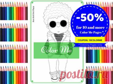 Interior Doll Handmade Digital Stamp, JPEG Page, Boy Coloring Page, Scrapbooking Card, Instant Download, Stay at Home Family by Irina E Hello, dear visitor! We are happy you are here!  Here we present new product at our shop – doll stamps and coloring pages. Our girl digital files are good for coloring, scrapbooking, cardmaking and interior decor.  Attached are 2 JPEG files: 1. girl with face 2. girl without face  Size is standard
