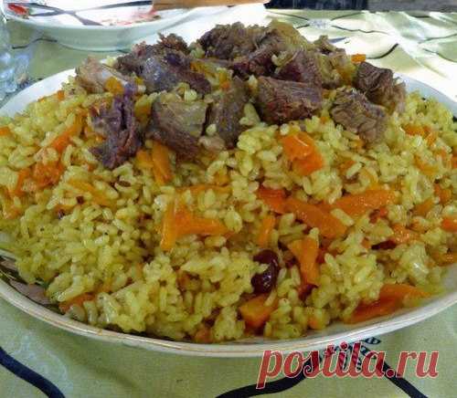 Плов по-узбекски на мясном бульоне  / Всё за еду!