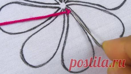 Hand Embroidery New Super Unique Colourful Flower Amazing Design With Easy Sewing 6 Layer Thread Dear Viewer,#SR Embroidery,This video about: Hand Embroidery New Super Unique Colourful Flower Amazing Design With Easy Sewing 6 Layer ThreadHope you are enj...