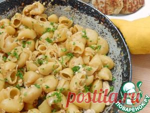Горячая сковорода с рожками - кулинарный рецепт