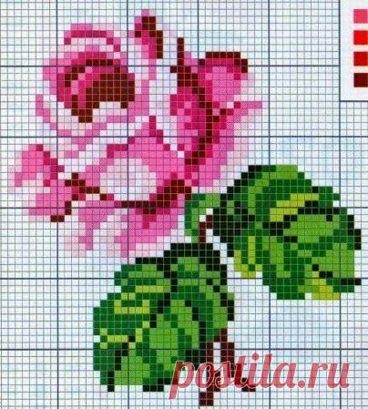 Розы. Схемы (Вышивка крестом) | Журнал Вдохновение Рукодельницы