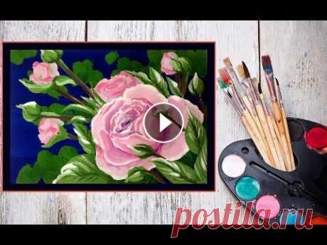 Видео урок Рисуем Розу гуашью #Dari Art В этом видео уроке предлагаю создать композицию из роз! Скоро весна, и прекрасный праздник 8 марта, думаю такой рисунок станет отличным подарком ;) Дл...