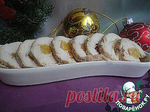 Диетический рулет из куриной грудки для праздничного стола - кулинарный рецепт