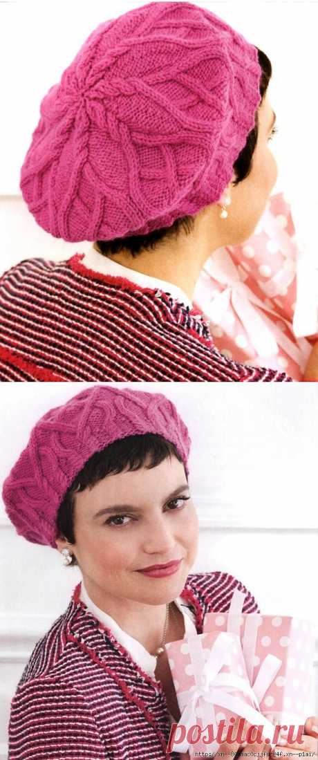 Розовый берет.