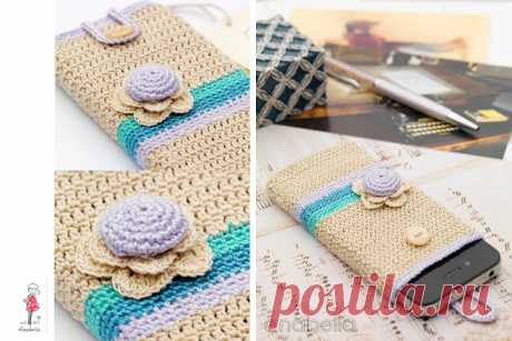 Anabelia craft design: Smart phone cover крючком