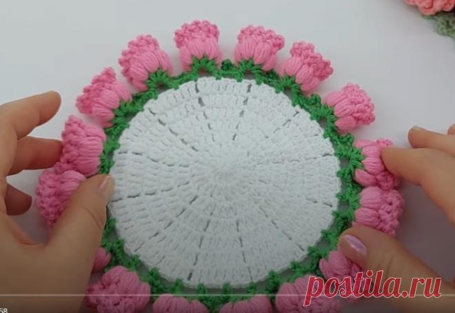 crochet bouquet blanket