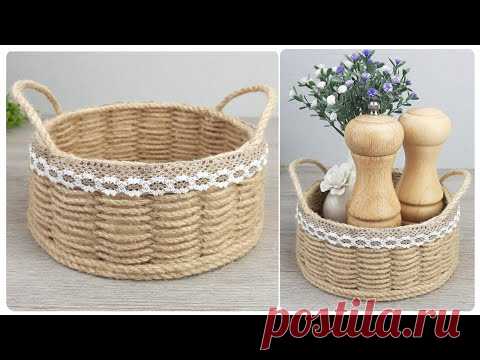 Чудесная КОРЗИНКА своими руками
