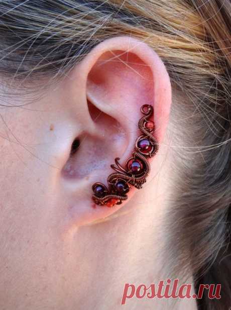 /ear-cuff-gemstone-ear-cuff-brown-ear / Разное / Мой стиль / Pinme.ru / Ольга Симон
