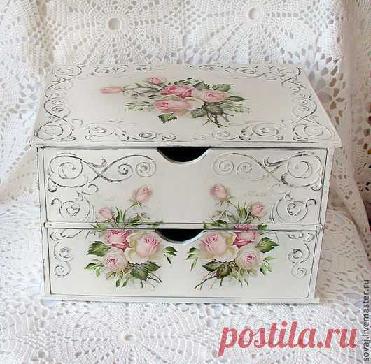 Купить Мини комодик шебби-шик 