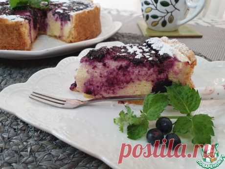 Пирог " Черничное облако" Кулинарный рецепт