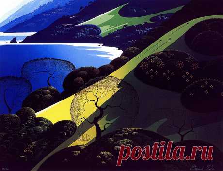 Фантастически красивые пейзажи. Художник Эйвинд Эрл / Eyvind Earle (США, 1916-2000)