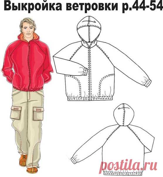 Выкройка мужской ветровки реглан р.44-54 
ПОДРОБНОЕ ОБСУЖДЕНИЕ ВЫКРОЙКИ ПОД ФОТО.
Источник: https://vk.com/away.php?to=http://www.osinka.ru/Patte..
#выкройки #мастер_класс
#шитье #идеи
#моделирование