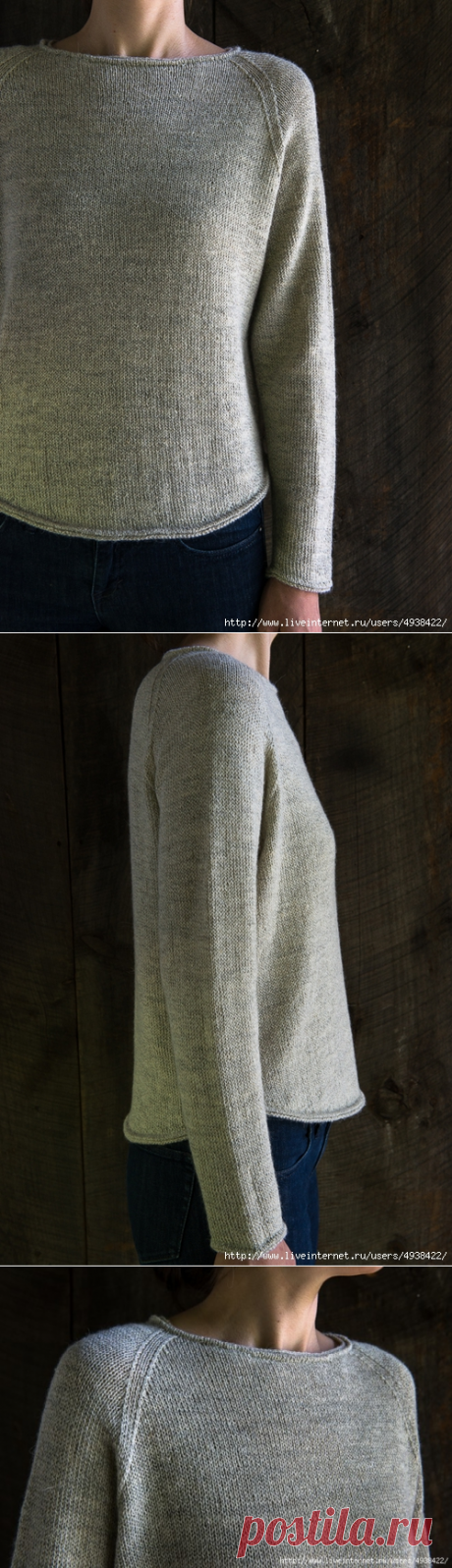 Lightweight Raglan Pullover by Purl Soho.