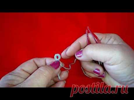 24-Shuttle tatting for beginners#Lesson -2, How to make a ring and picot(Hindi/ Urdu)