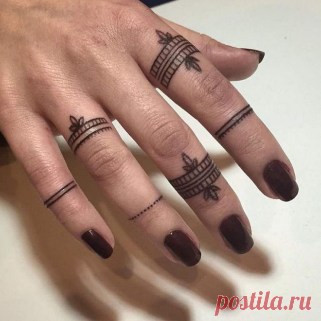 Маленькие тату для девушек на пальце (48 эскизов) ⭐ Забавник