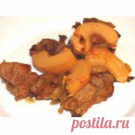 Говядина с айвой Кулинарный рецепт
