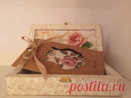 ШКОЛА  ДЕКУПАЖА  Татьяны Шелиповой: ОДНОШАГОВЫЙ  КРАКЕЛЮР / DECOUPAGE  TUTORIAL/ 剪纸/龟裂缝