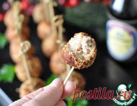 Фишболы из лосося в кунжутной панировке - кулинарный рецепт