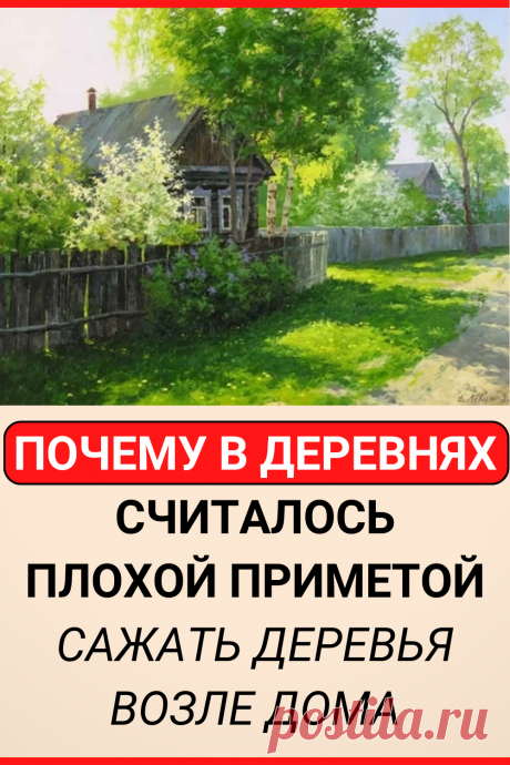 Почему в деревнях считалось плохой приметой сажать деревья возле дома
#интересное #самое_интересное #факты #интересные_факты