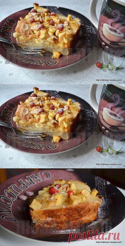 Шарлотка с яблоками и хлебом | 4vkusa.ru