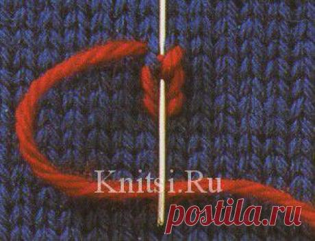 Вышивка: Швейцарская штопка. Мастерская / Уроки вязания / Спицами