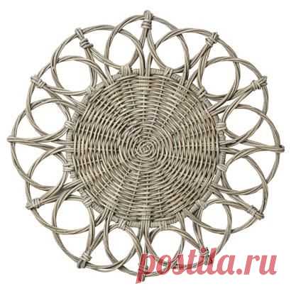 Juliska | Grey Wicker Charger/Placemat