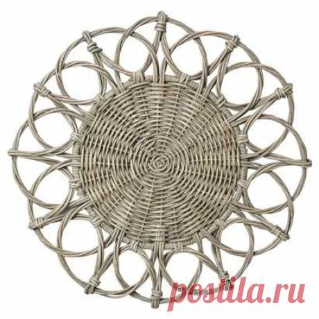 Juliska | Grey Wicker Charger/Placemat