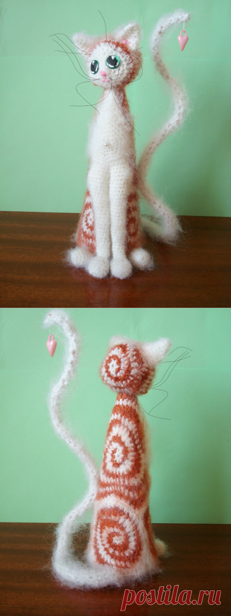 Розетка вяжет • Просмотр темы - Муся - кошка-статуэтка - вяжем online