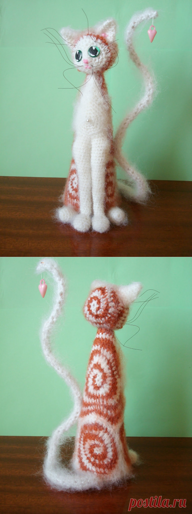 Розетка вяжет • Просмотр темы - Муся - кошка-статуэтка - вяжем online