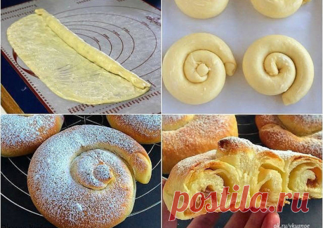 Испанские булочки "Ensaimadas" - пошаговый рецепт с фото. Автор рецепта Натали . - Cookpad