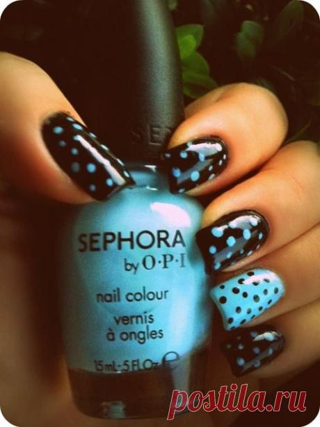 #Blue #Polka #Dot #Nails | NAILS