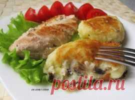 КАРТОФЕЛЬНЫЕ ЗРАЗЫ С ГРИБАМИ