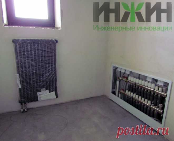 Монтаж радиатора Arbonia и коллектора отопления Valtec в частном доме г. Пущино, фото отопления 329