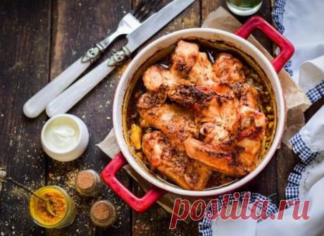 ​Куриные крылышки в маринаде