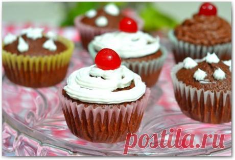 Шоколадные капкейки