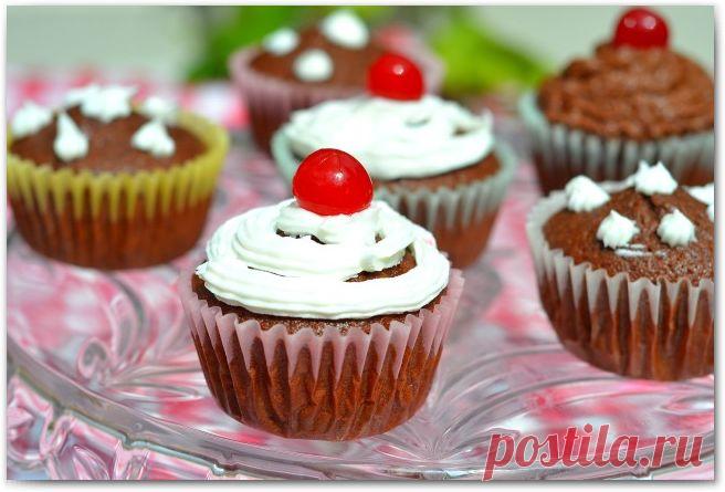 Шоколадные капкейки