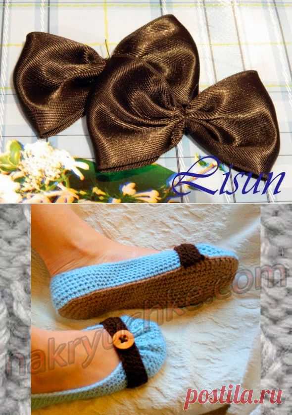 Irish crochet &: Вязаные балетки. Схемы, описание и водео.