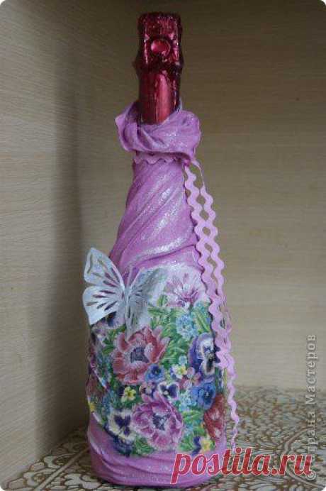 Бутылка в чулочках. МК от Эвы