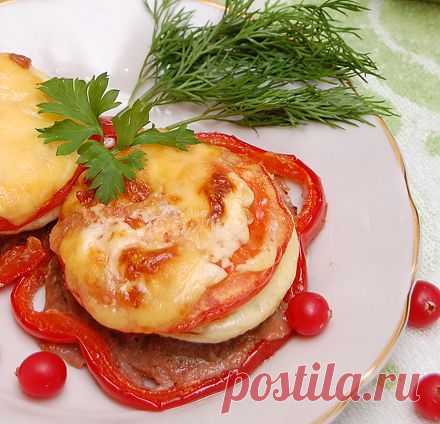 Запеченные котлеты на противне с овощами. - пошаговый рецепт с фото