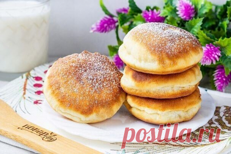 Мягкие и вкусные пышки на сметане